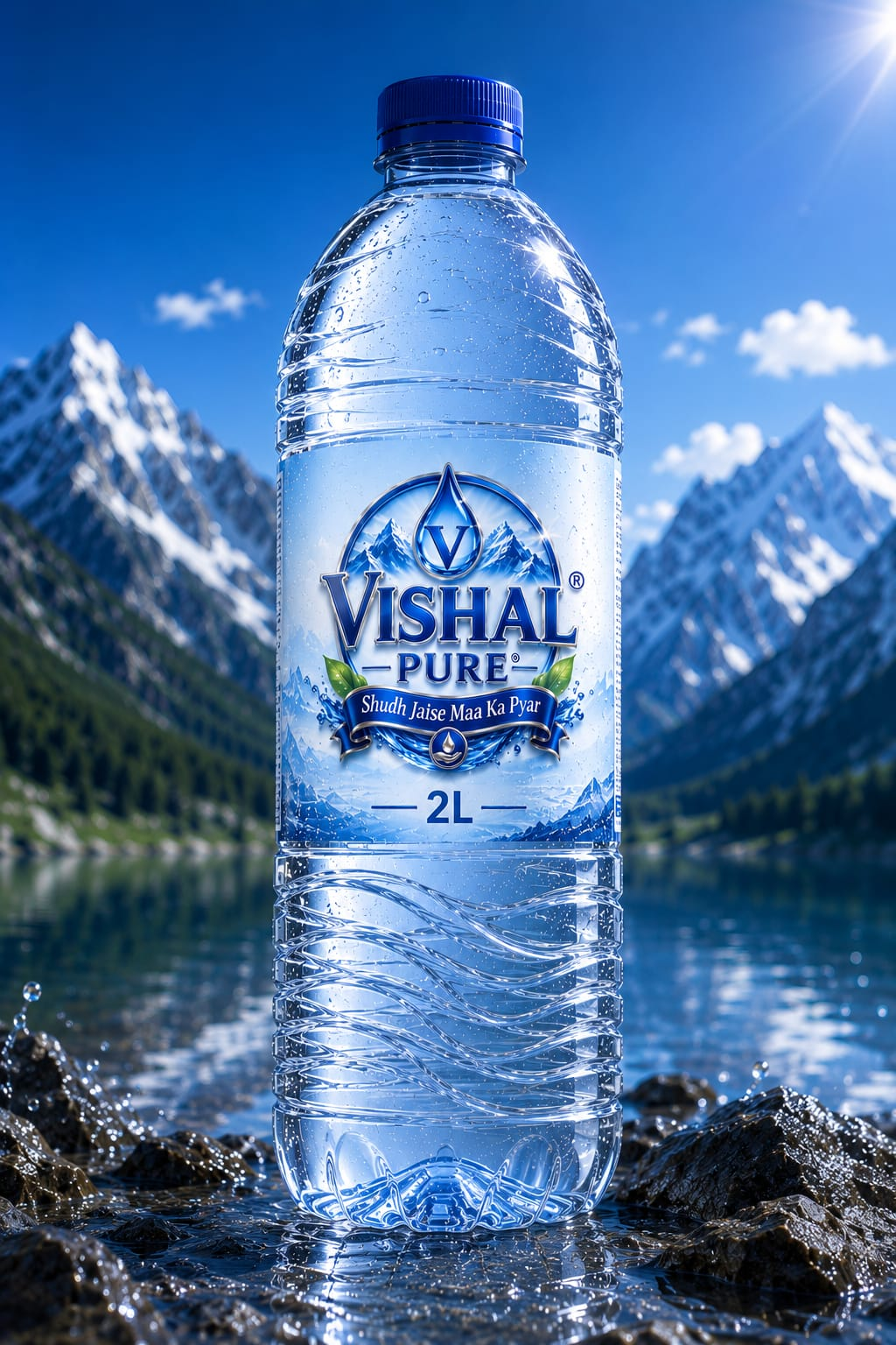 Vishal Pure 2 litre family water bottle